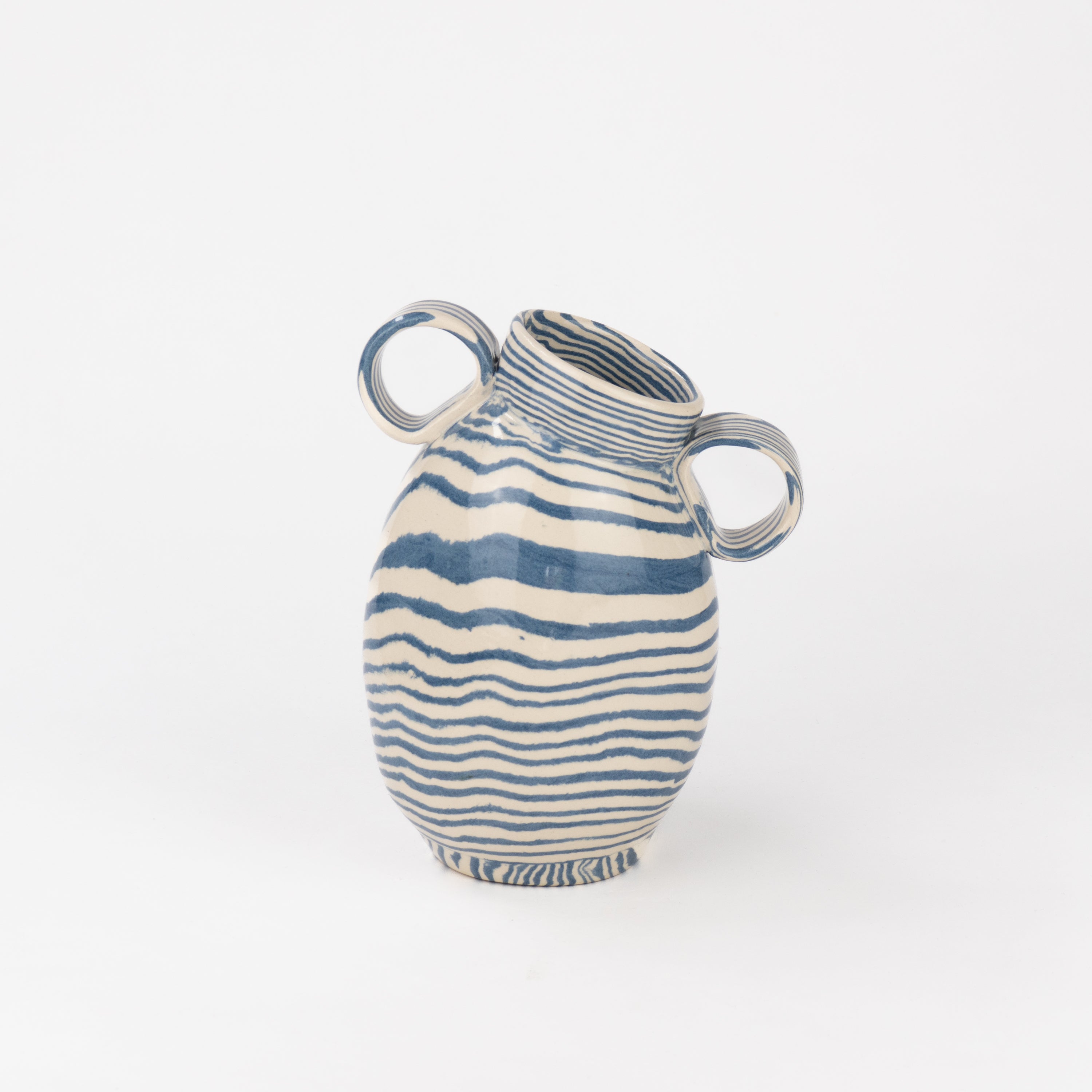 Blue & White Marble Mini Origin Vase
