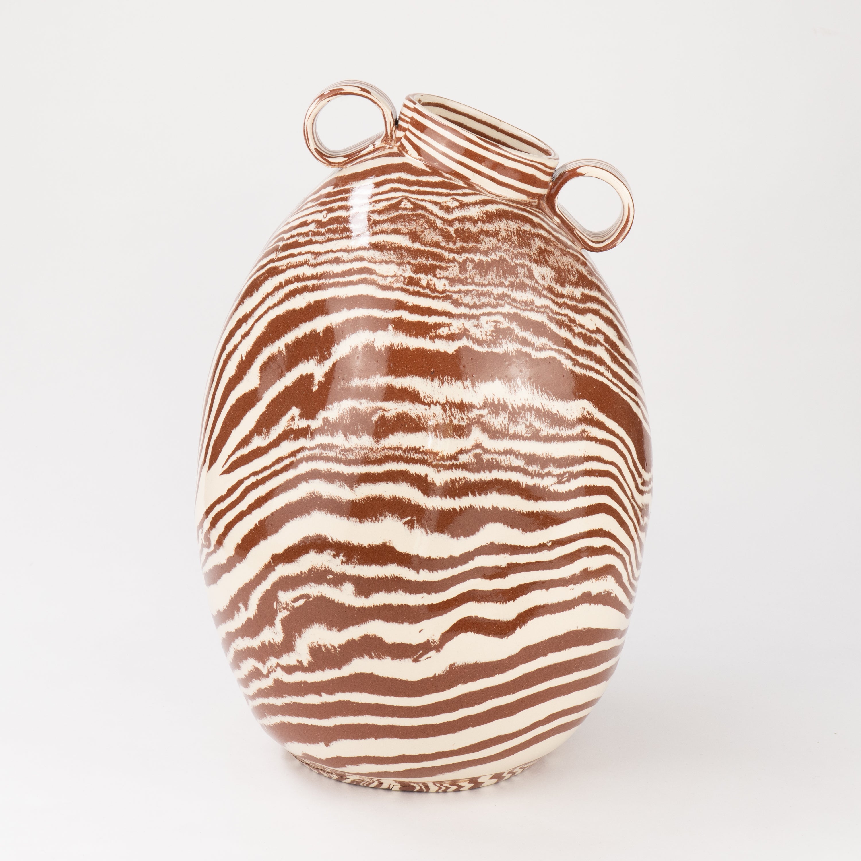 Terracotta & White Marble Maxi Origin Vase