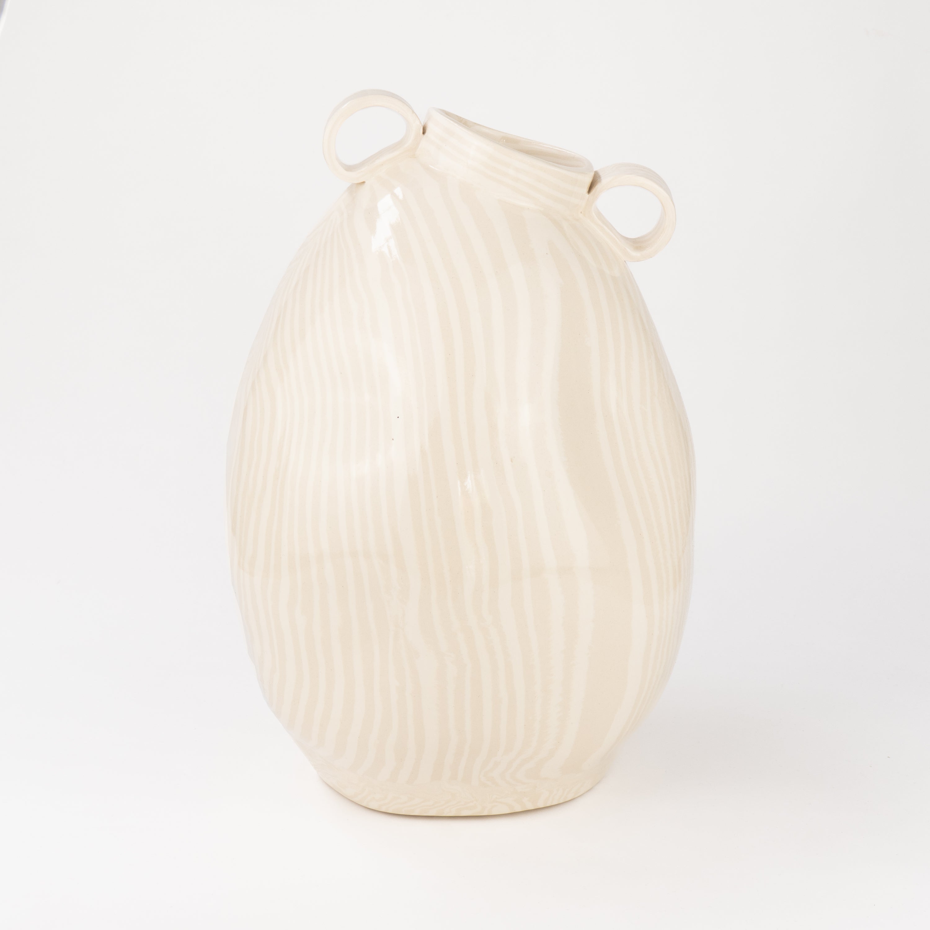 Oatmeal & White Marble Maxi Origin Vase
