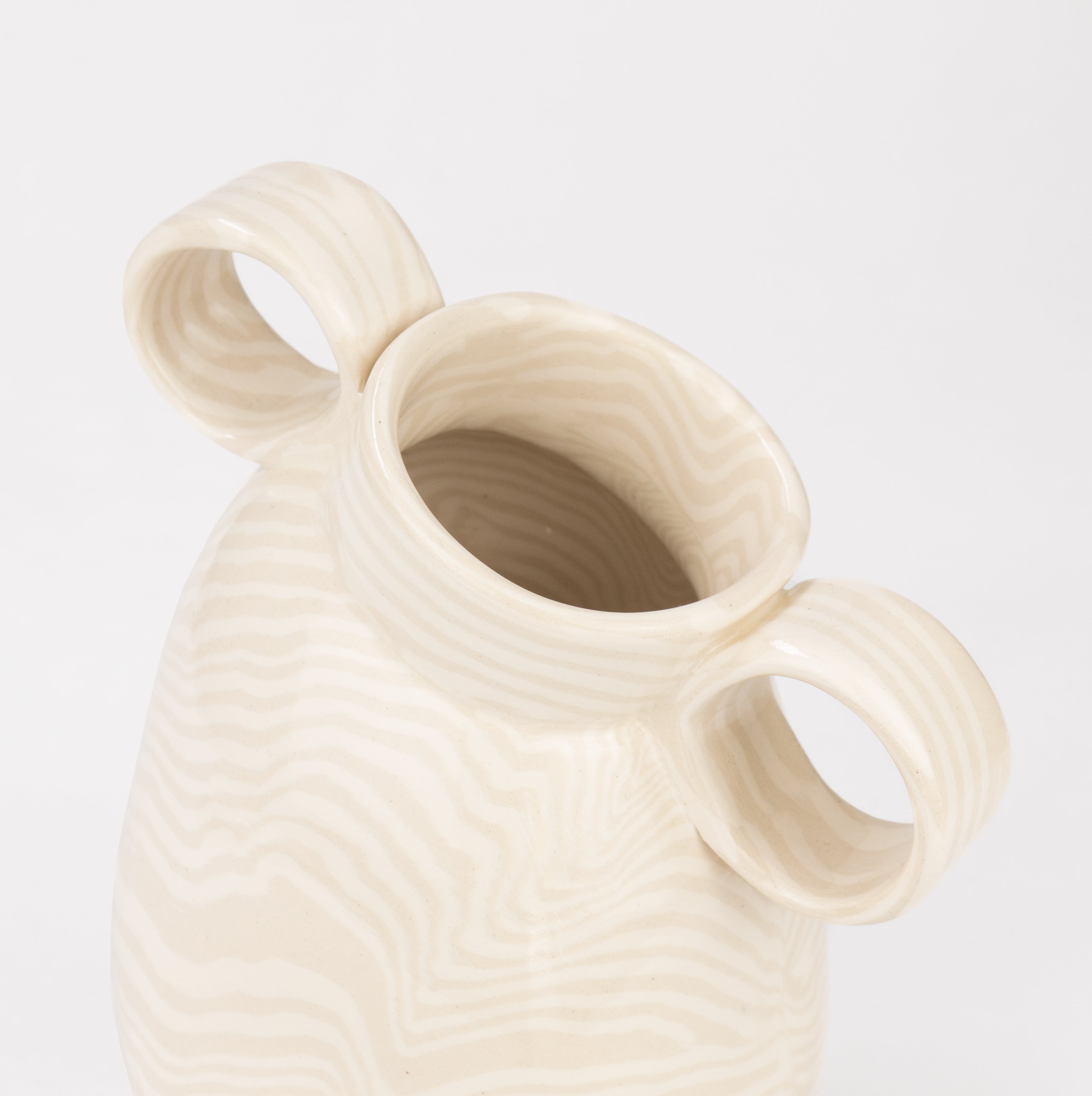 Oatmeal & White Marble Mini Origin Vase