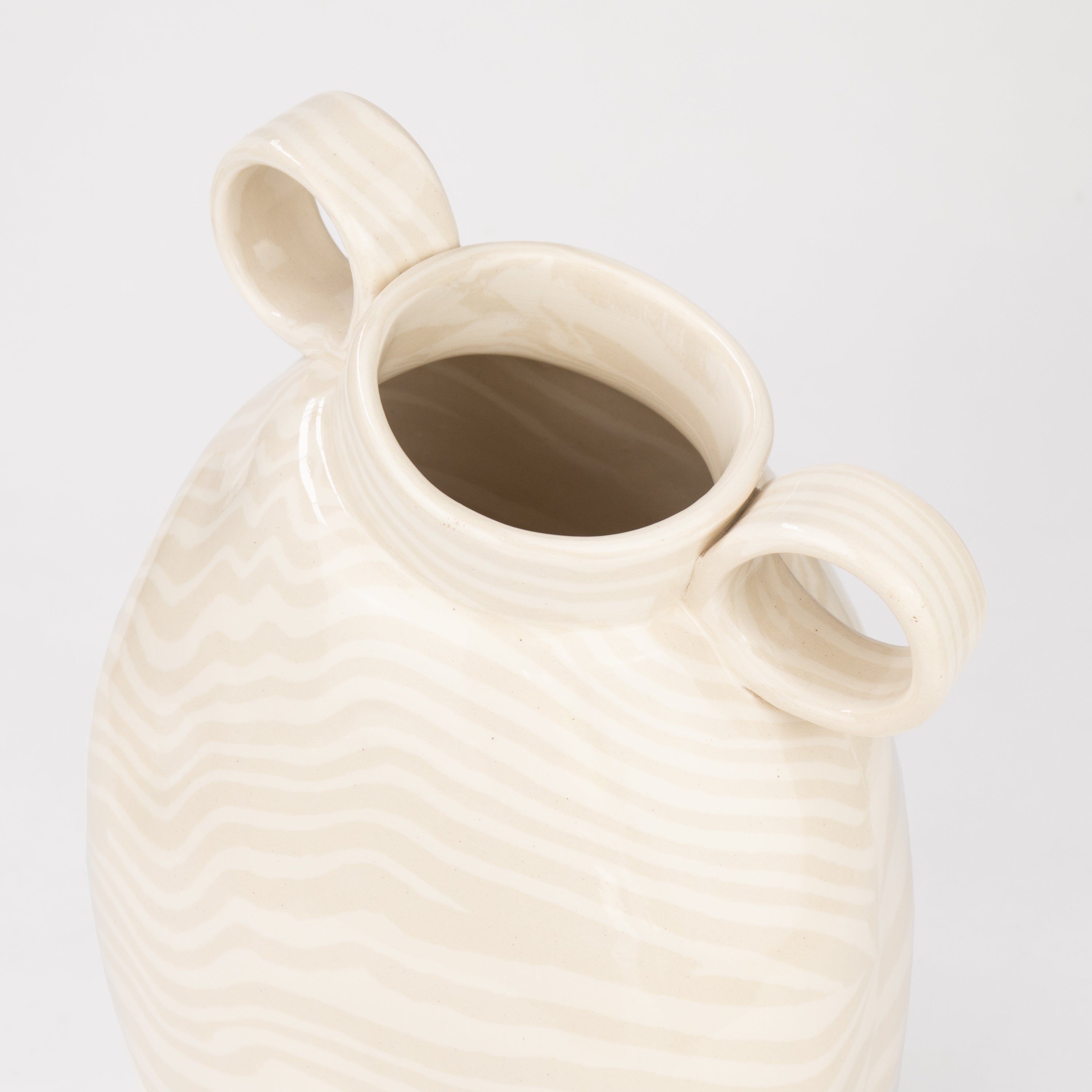 Oatmeal & White Marble Origin Vase