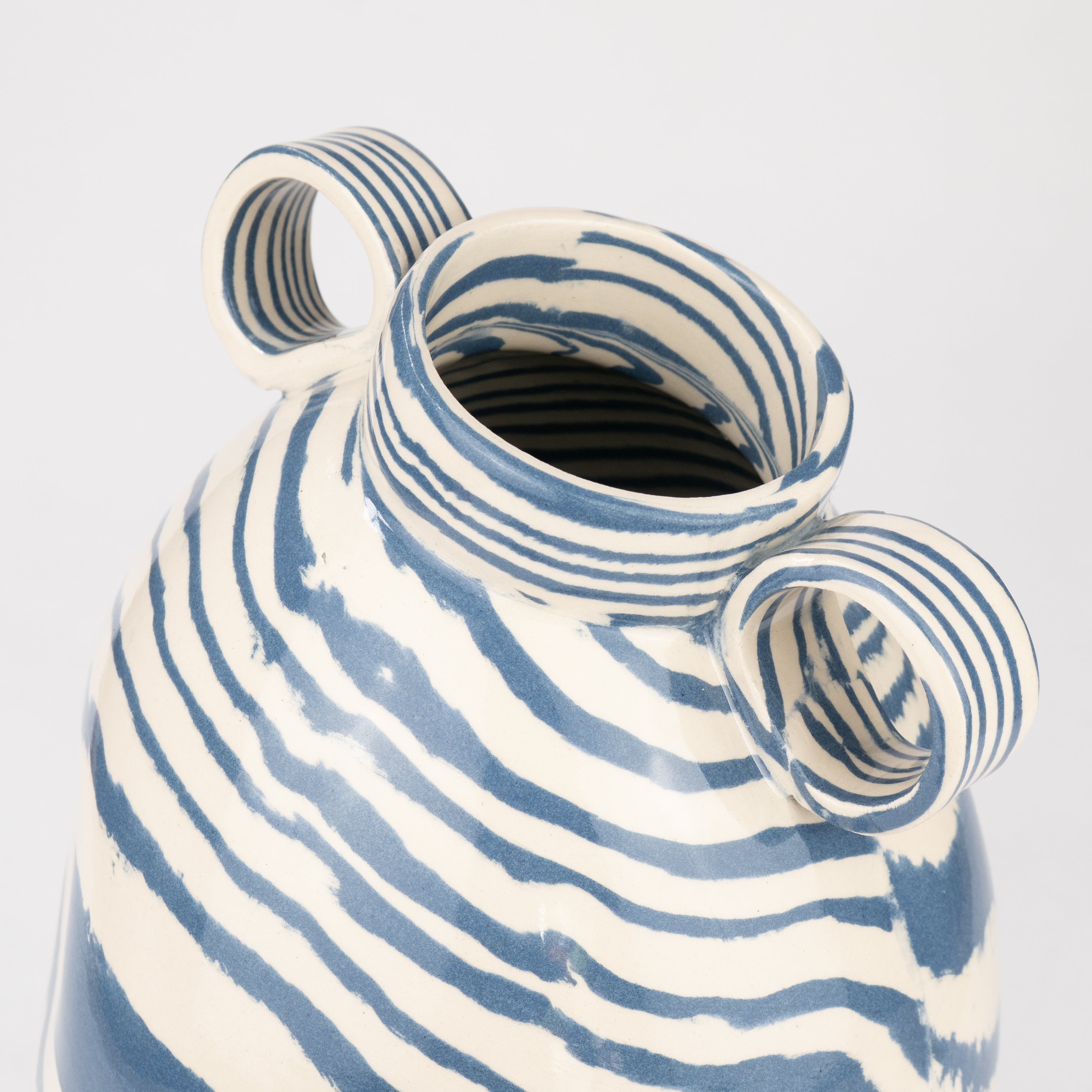Blue & White Marble Origin Vase