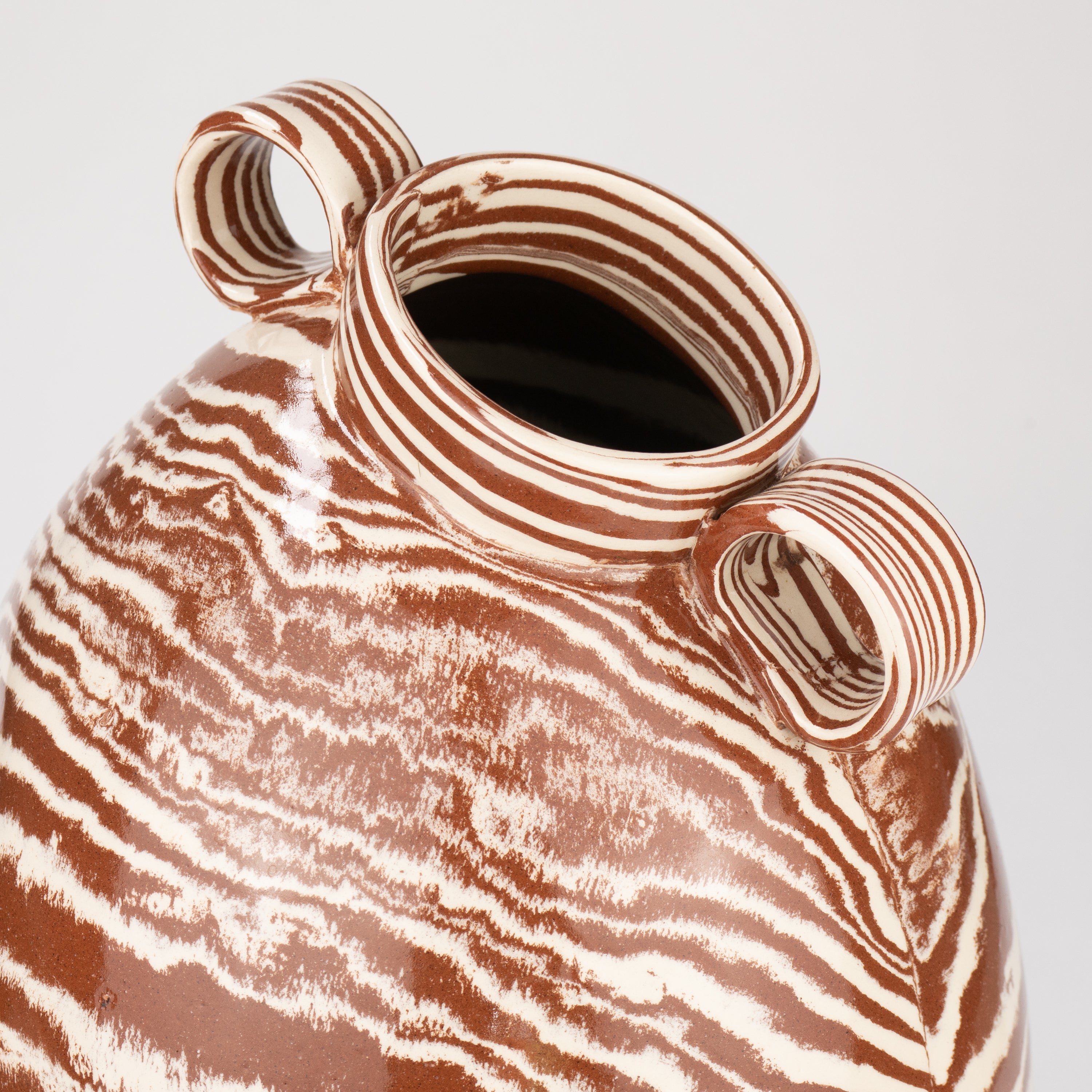 Terracotta & White Marble Maxi Origin Vase