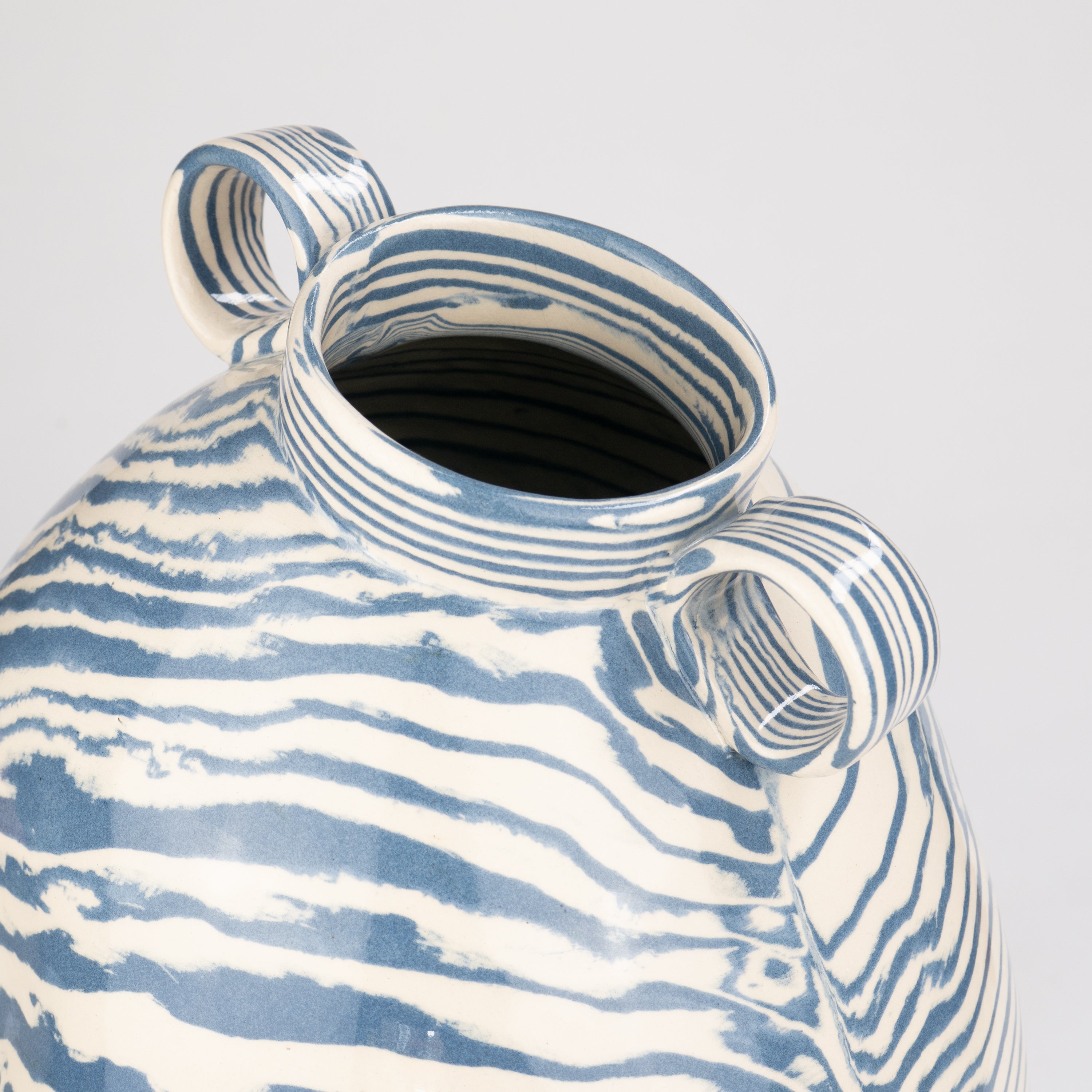 Blue & White Marble Maxi Origin Vase