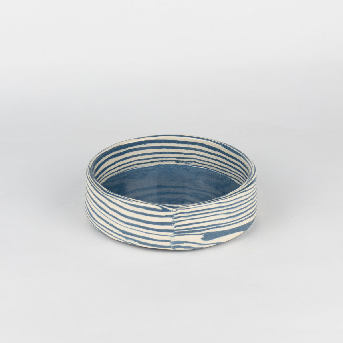 Blue & White Small Water Pet Bowl