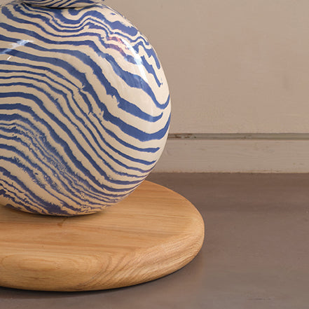 Blue & White Ceramic "TALL" Floor Lamp