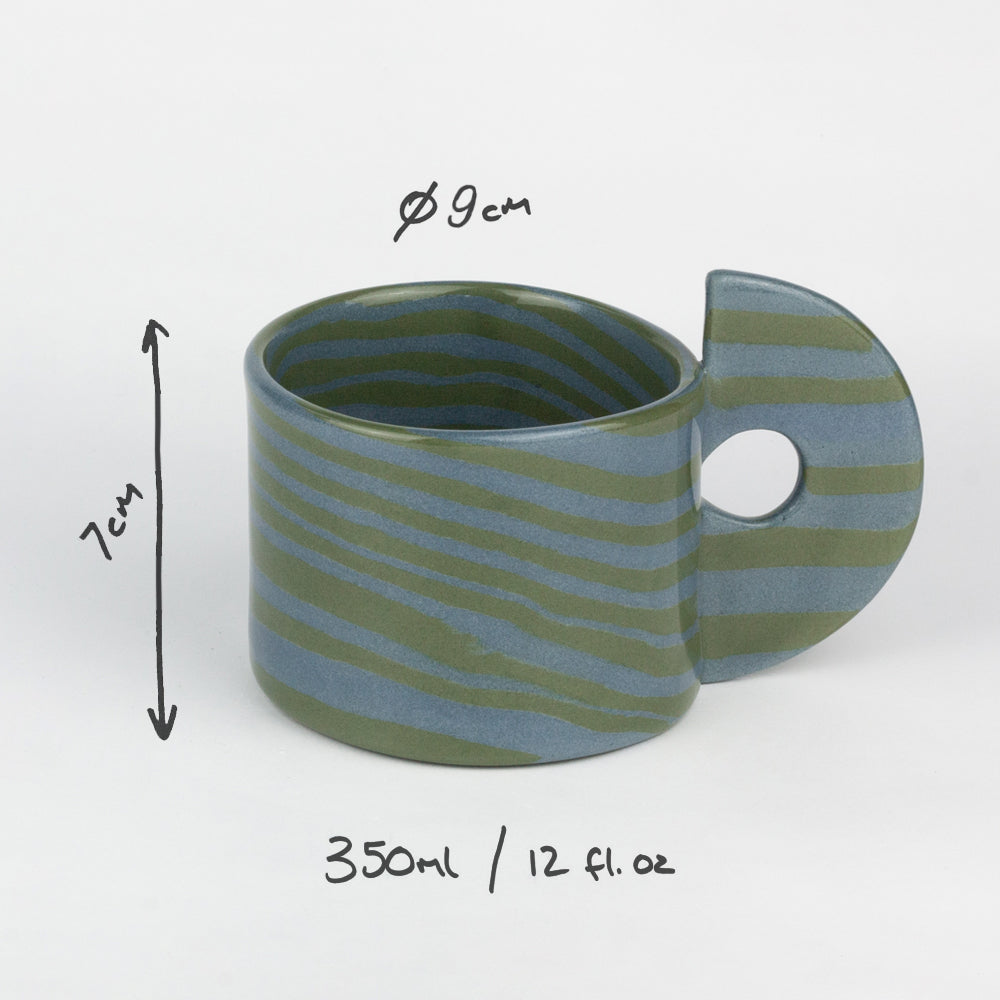 Green & Blue Marble Mug
