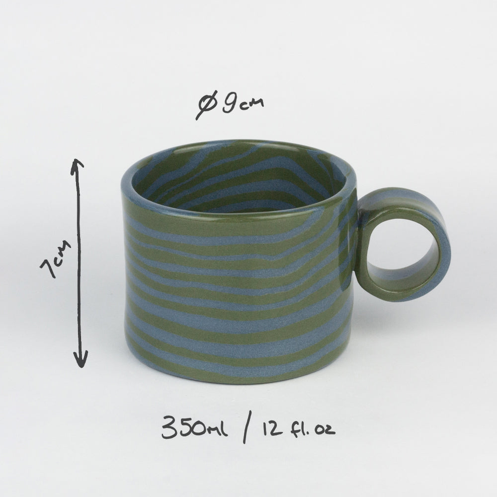 Green & Blue Marble Hug Mug