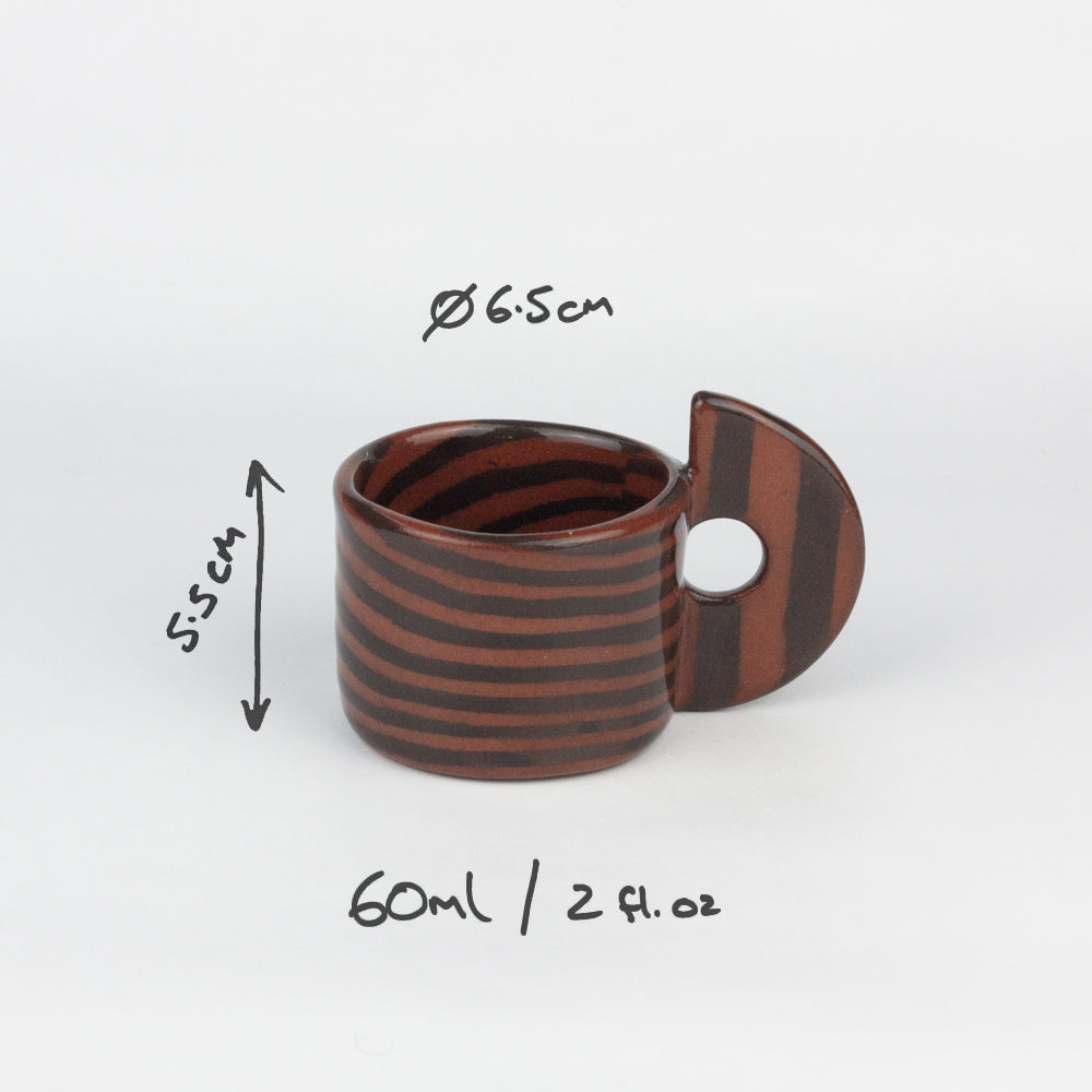 Terracotta & Brown Marble Espresso Mug