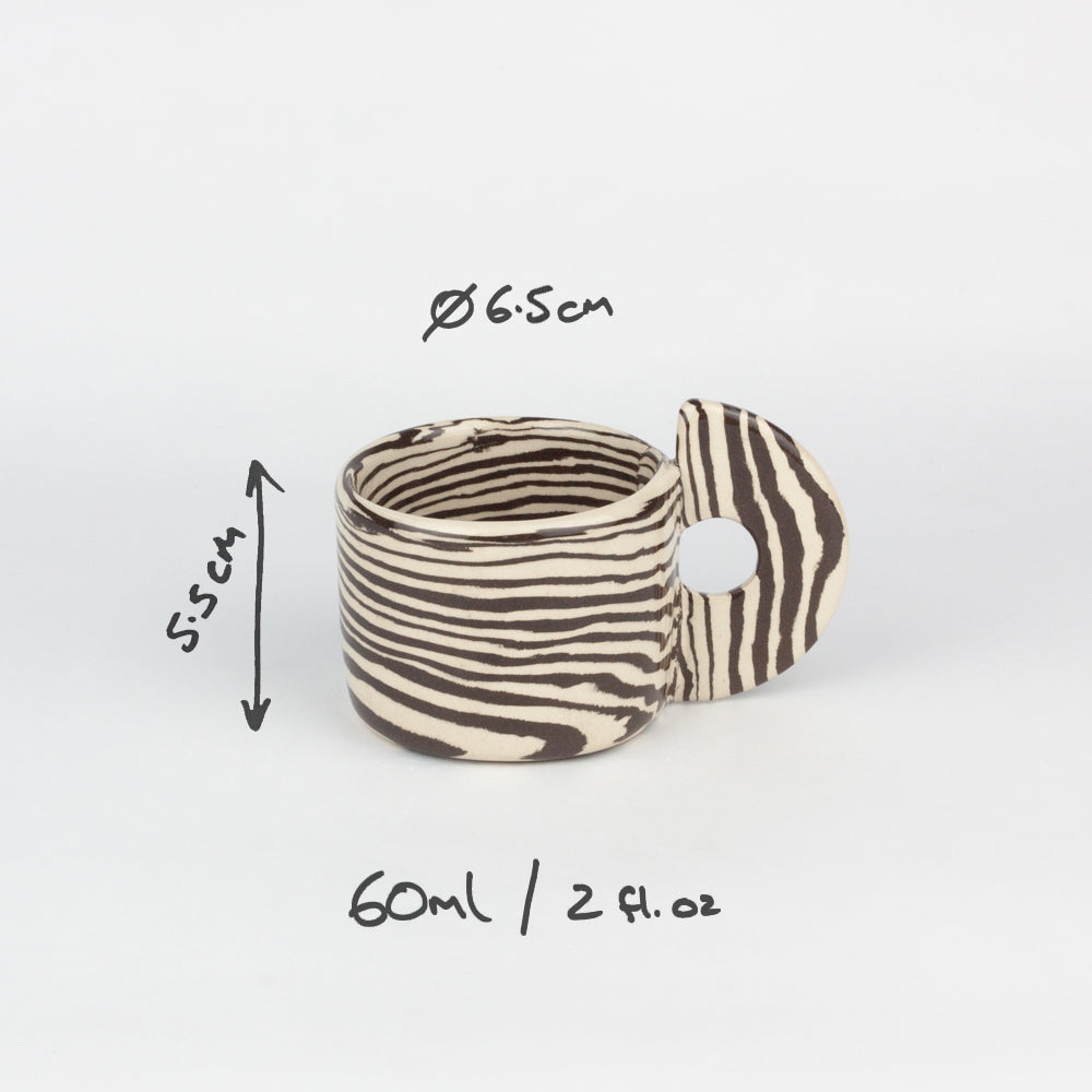 Brown & White Marble Espresso Mug