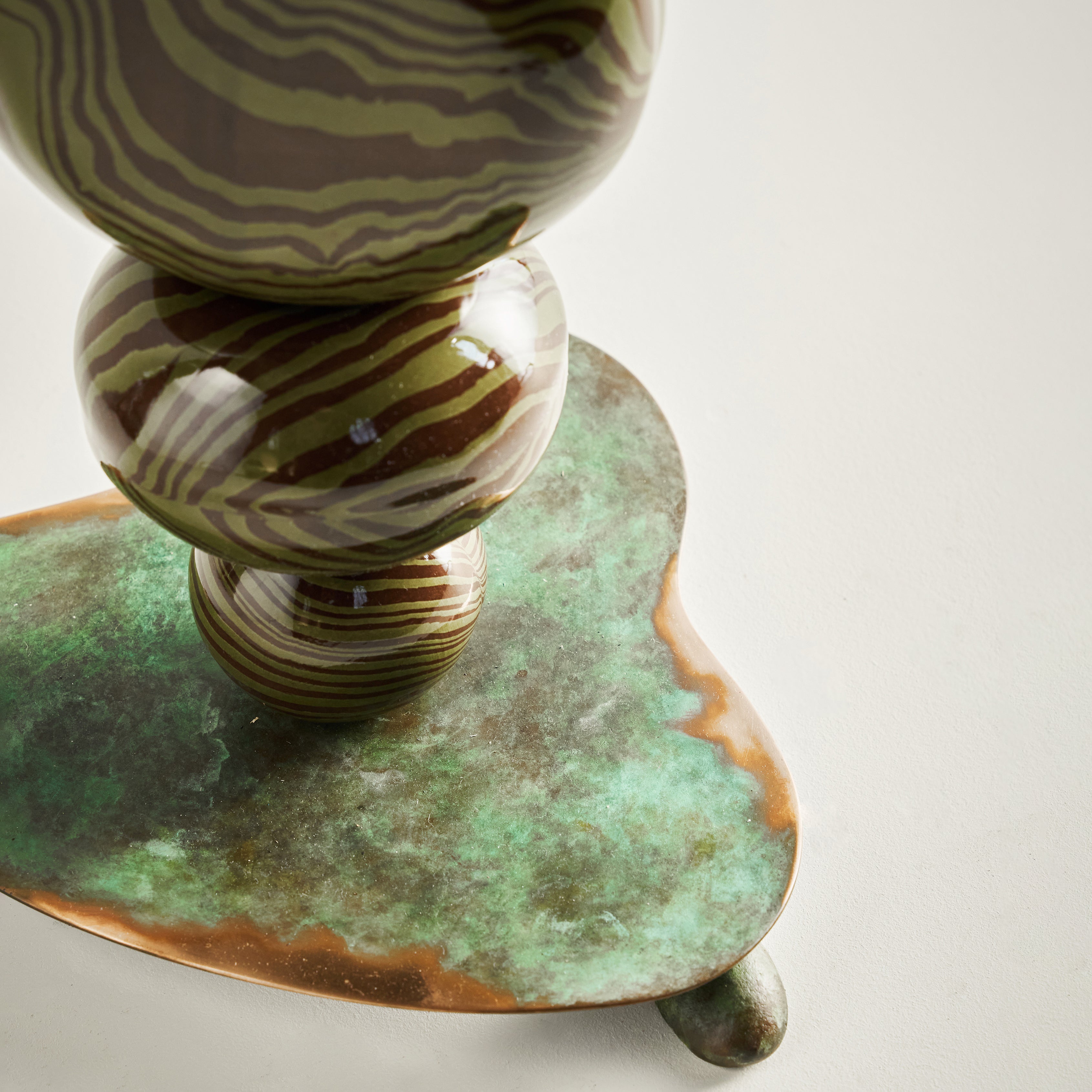 Brown & Green Alto Side Table