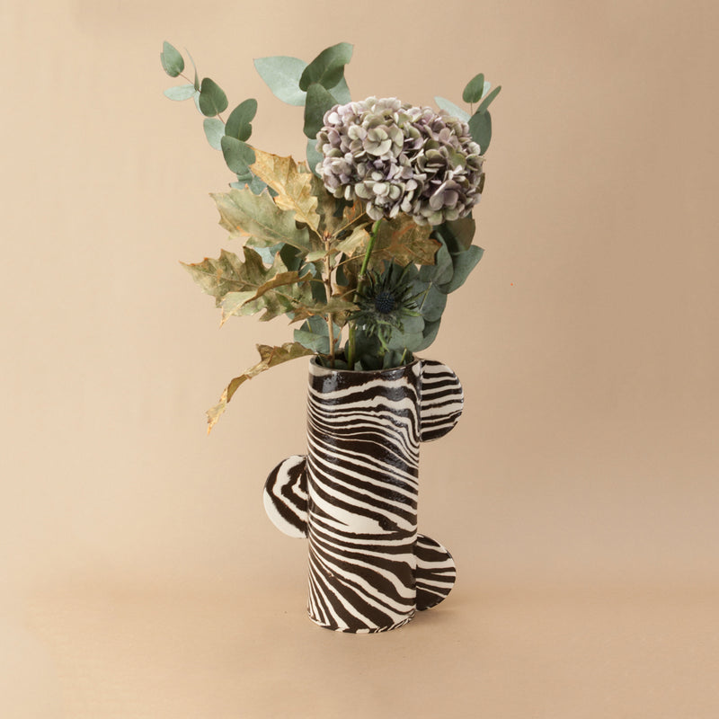 Brown & White Great Hey Vase