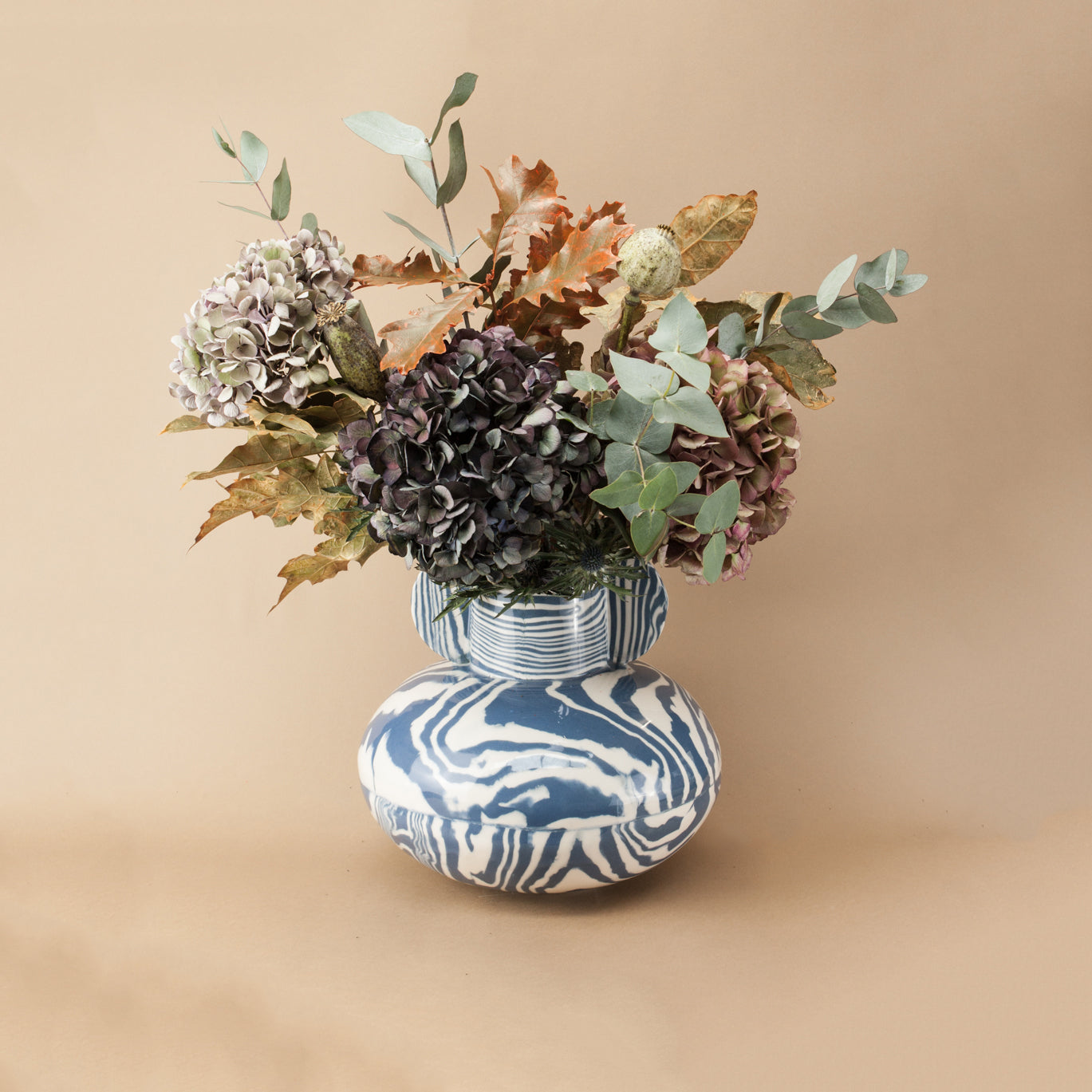 Blue & White Maxi Tudor Vase