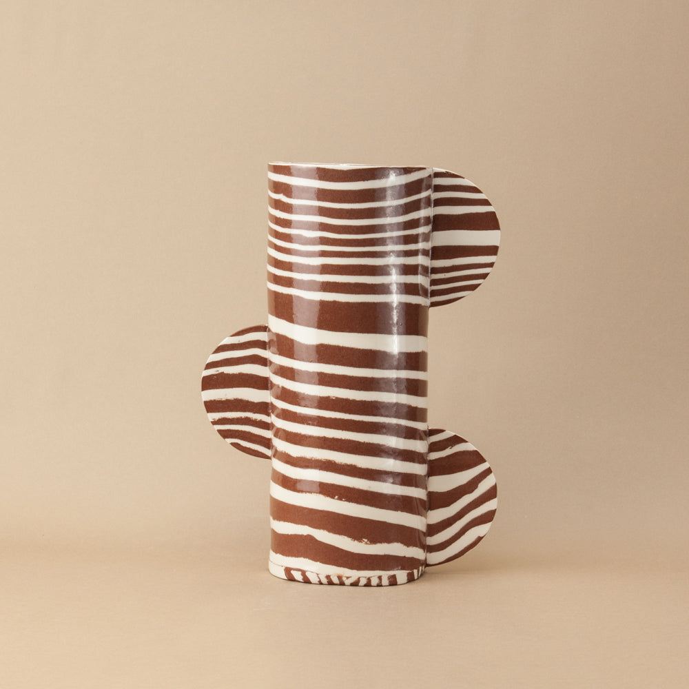 Terracotta & White Mini Great Hey Vase