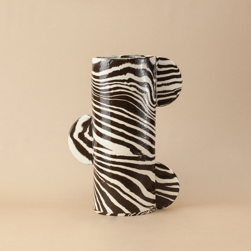 Brown & White Great Hey Vase