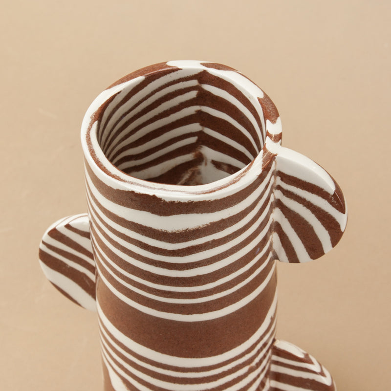 Terracotta & White Mini Great Hey Vase