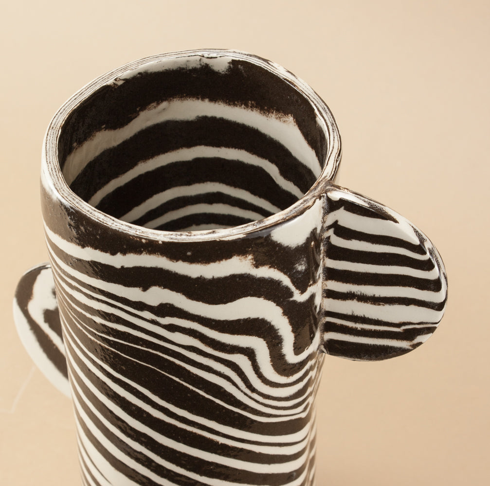 Brown & White Great Hey Vase