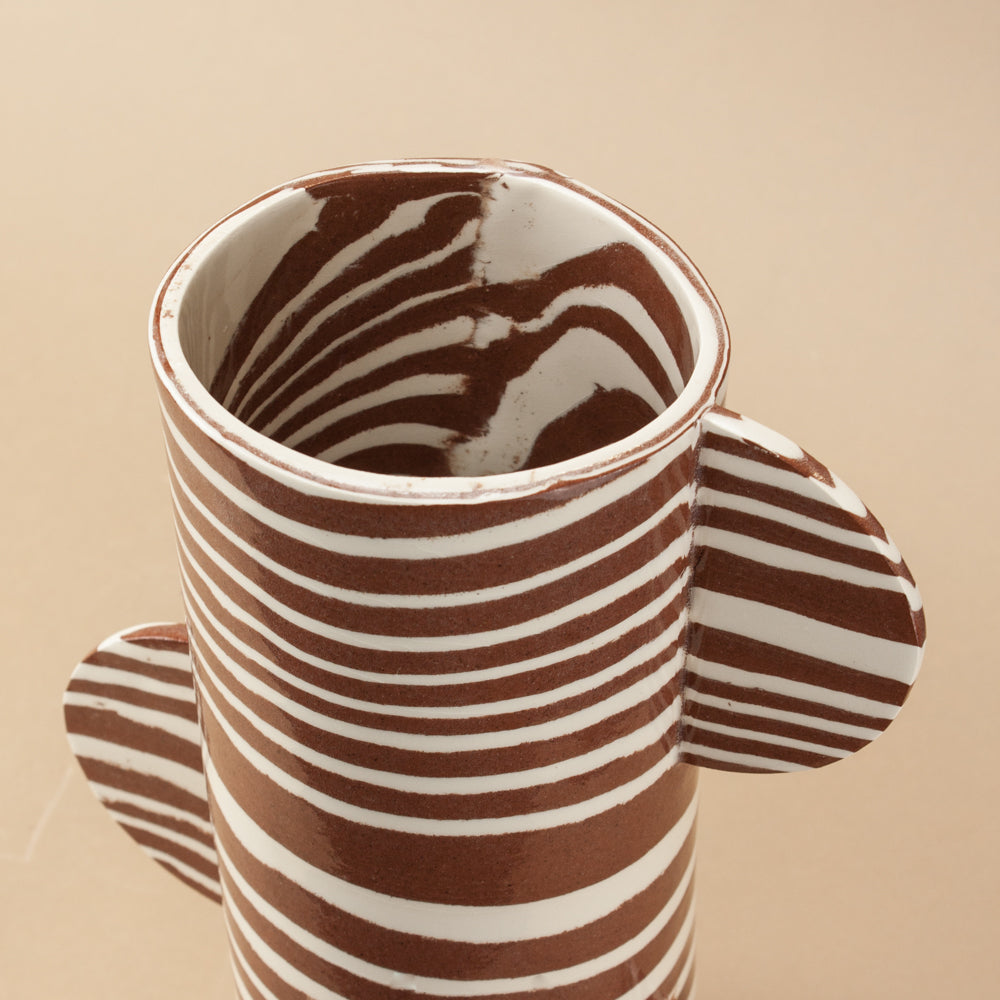 Terracotta & White Great Hey Vase