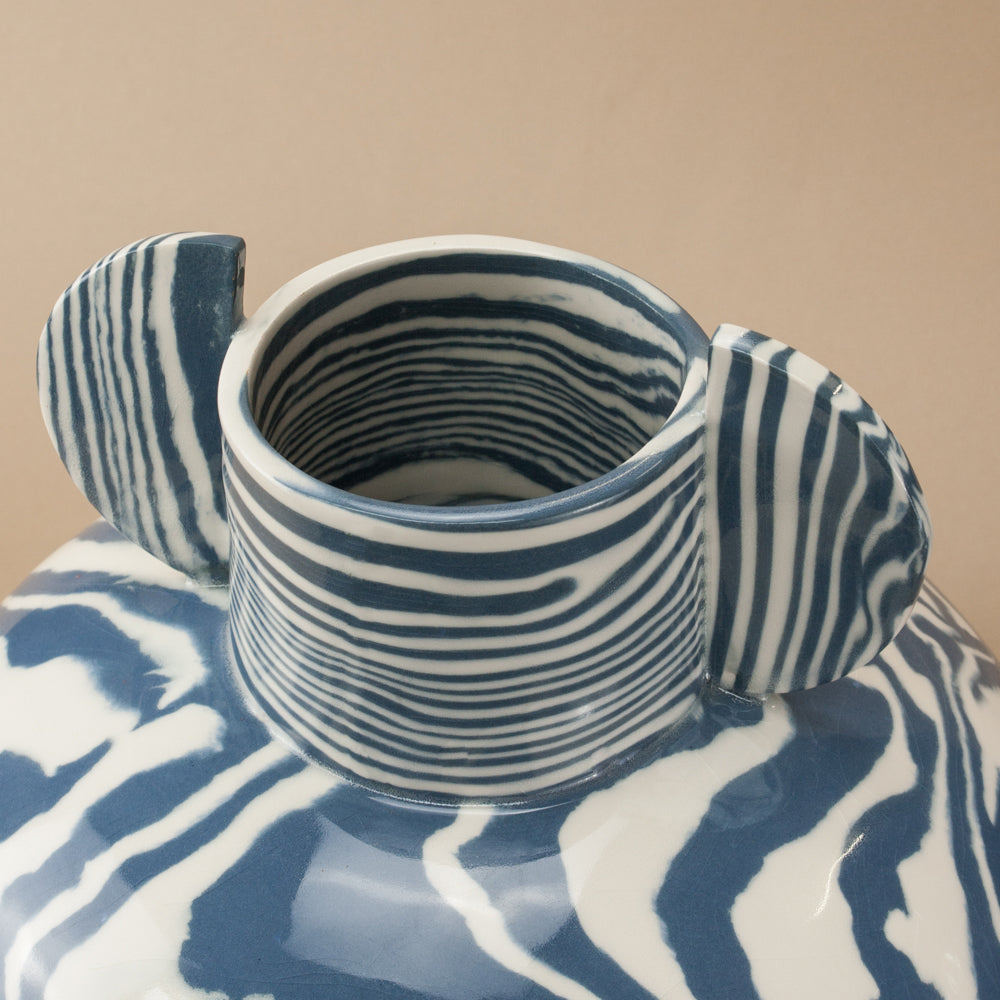 Blue & White Maxi Tudor Vase