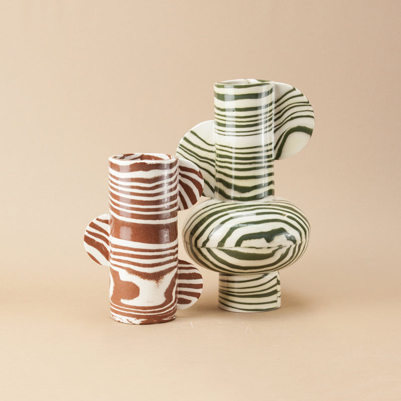 Terracotta & White Mini Great Hey Vase