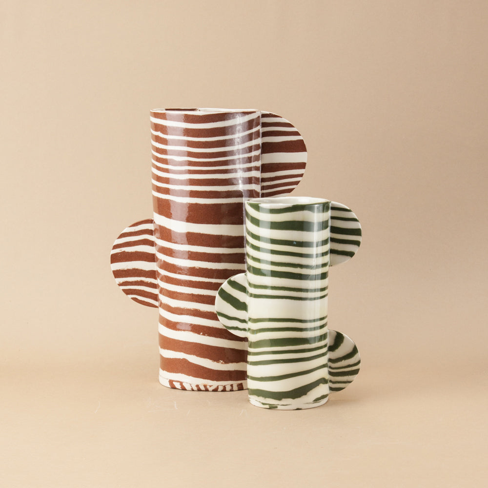 Terracotta & White Great Hey Vase