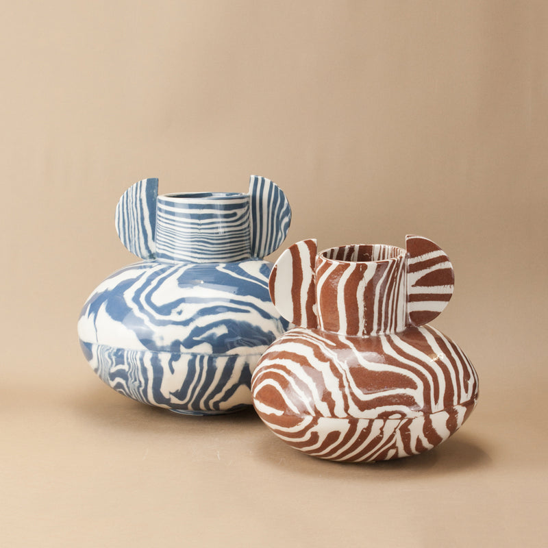 Blue & White Maxi Tudor Vase