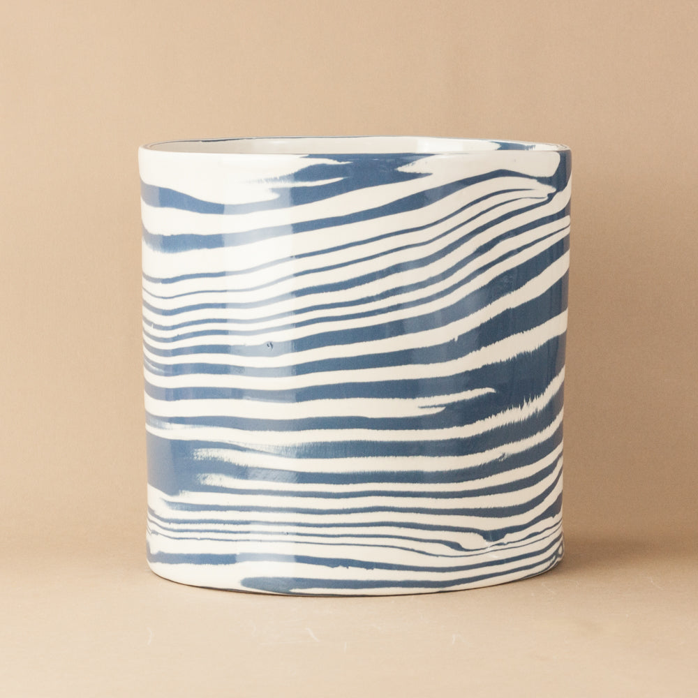 Giant Blue & White Planter