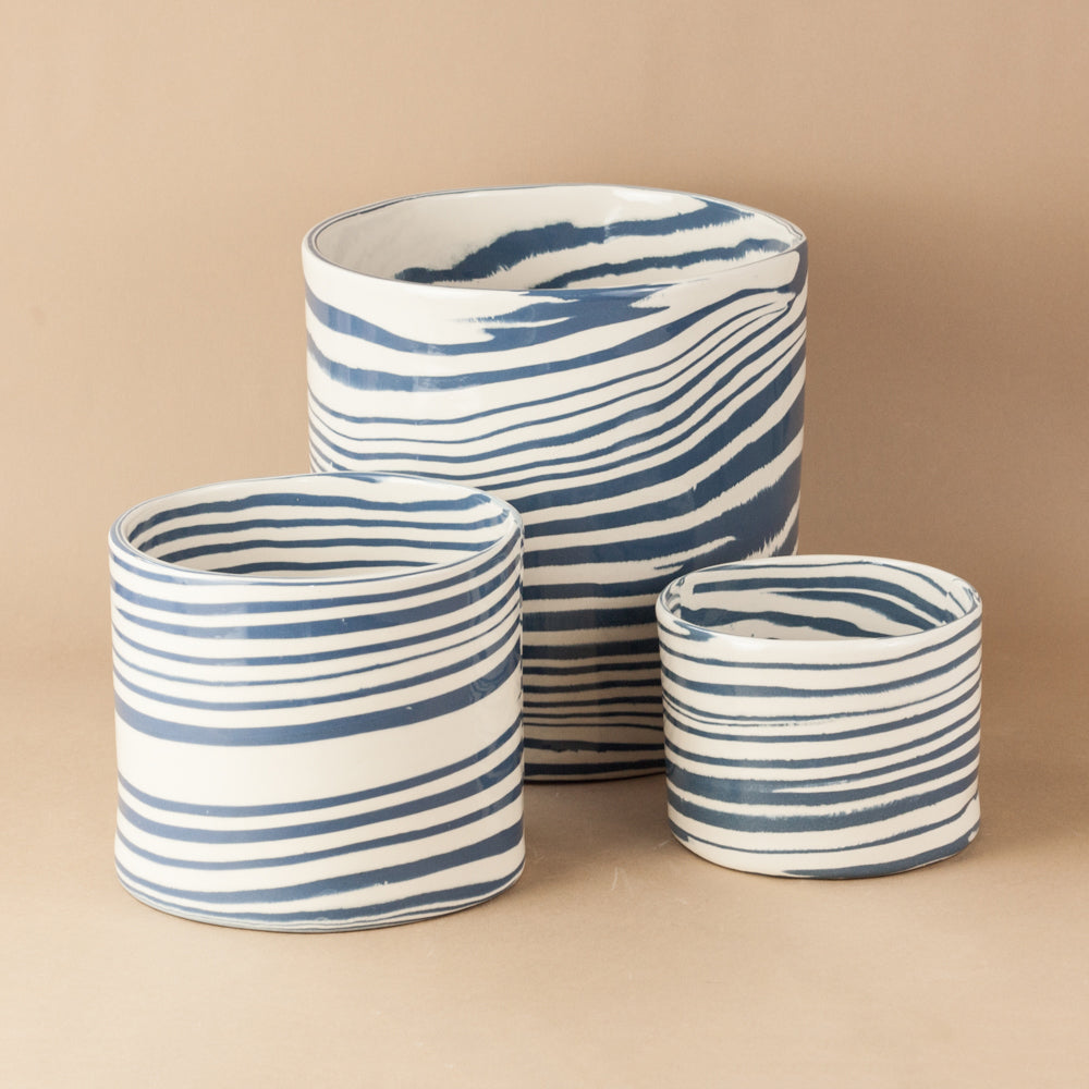 Blue & White Planter