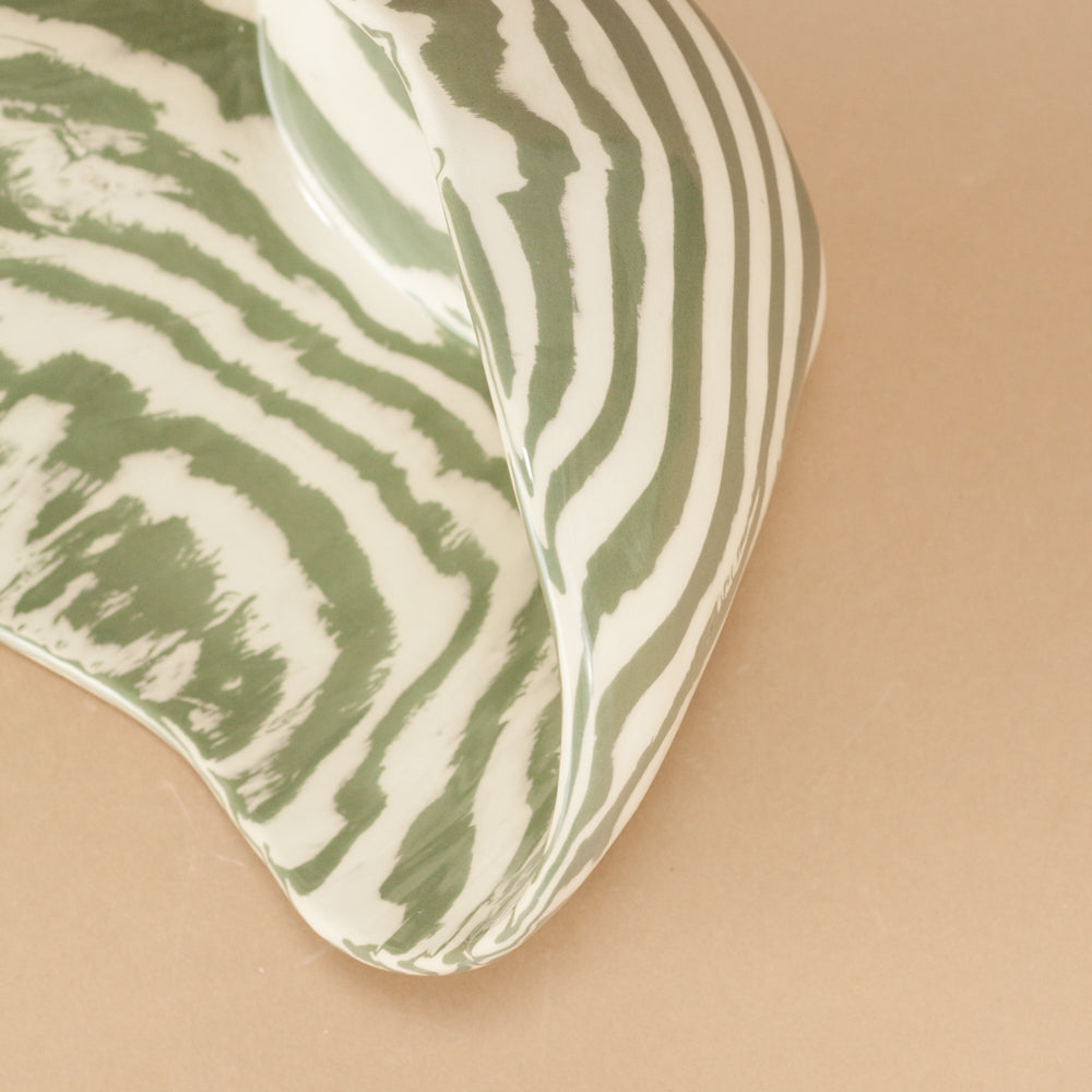 Green & White Small Ice Bucket