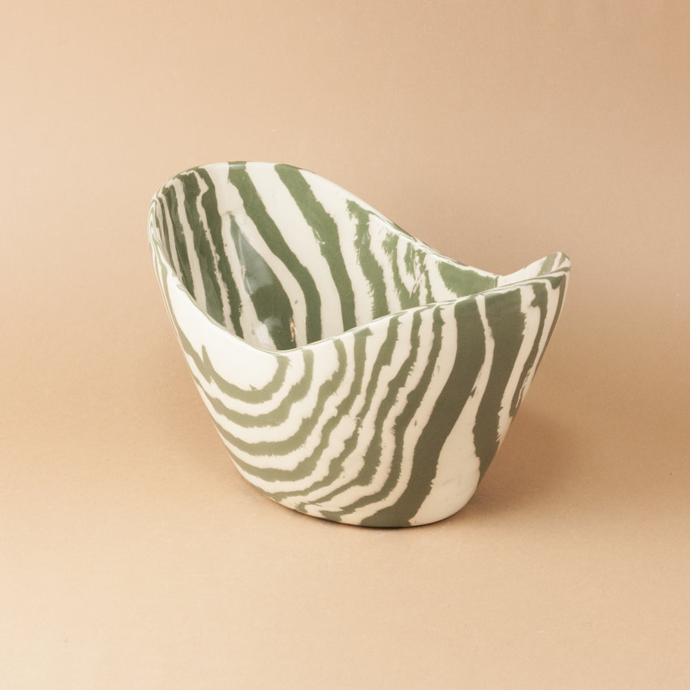 Green & White Small Ice Bucket