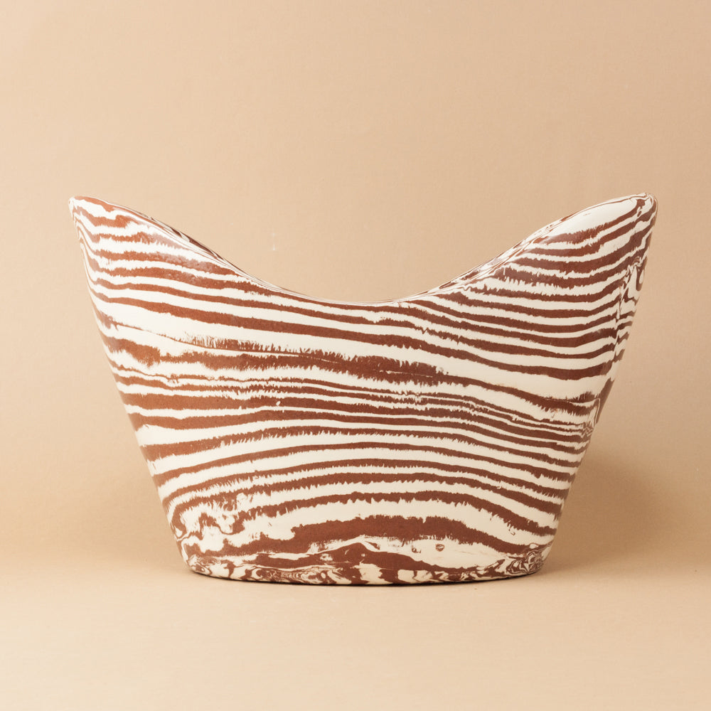 Terracotta & White Large Ice Bucket