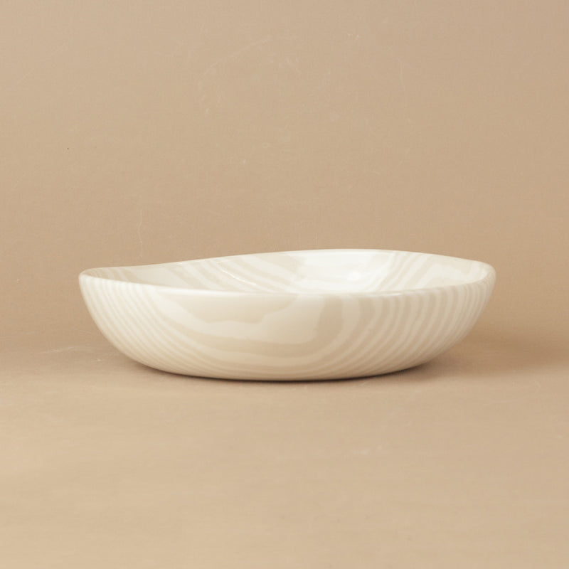 Oatmeal & White Marble Pasta Bowl
