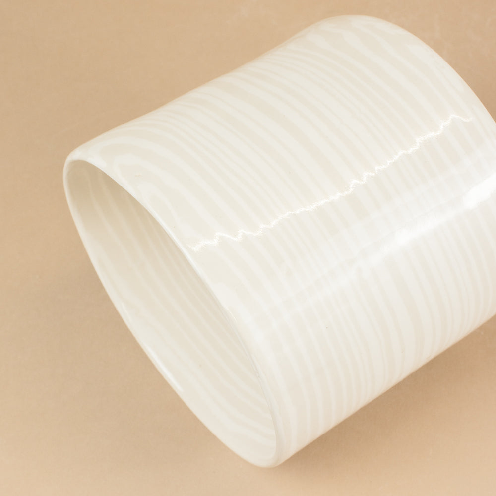 Small Oatmeal & White Planter