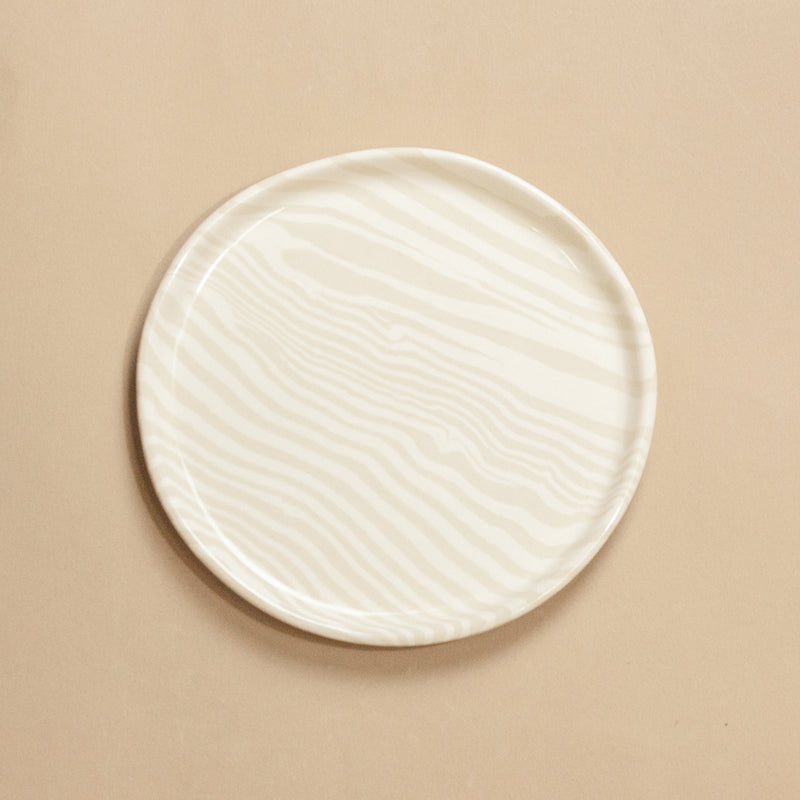 Oatmeal & White Side Plate