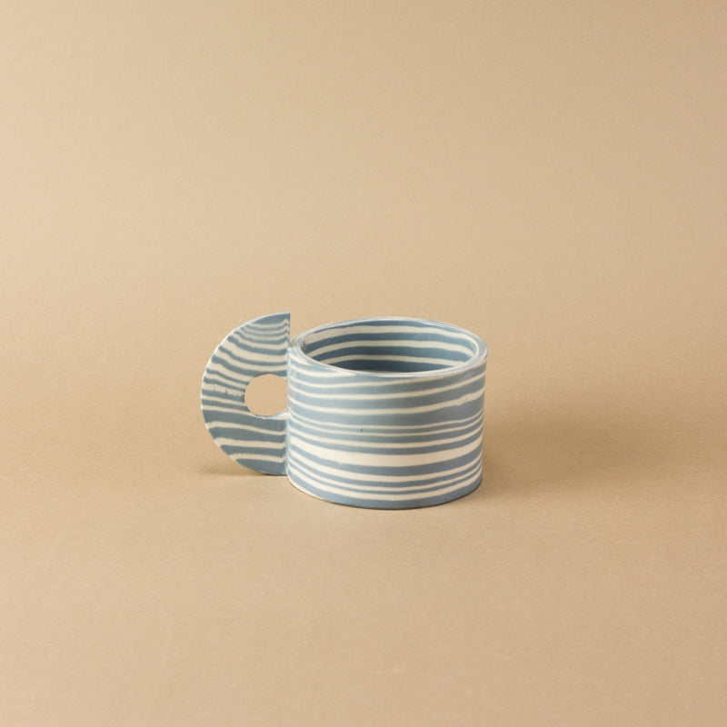 Blue & White Marble Mug