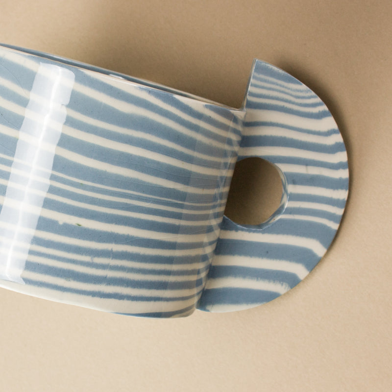 Blue & White Marble Mug