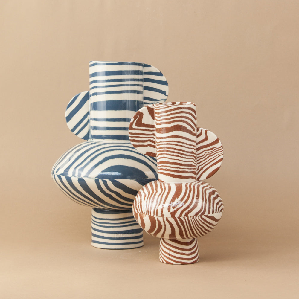 Blue and White Maxi Profumo Vase