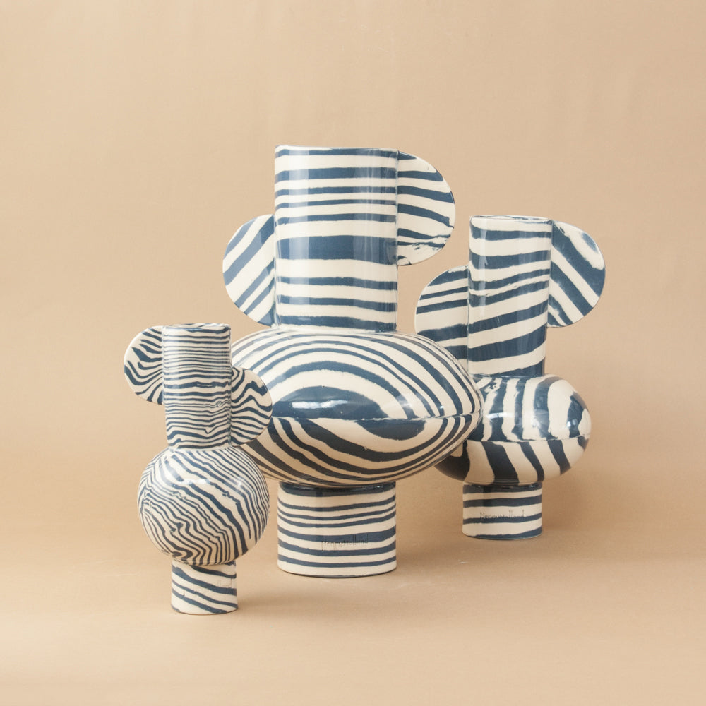 Blue and White Maxi Profumo Vase