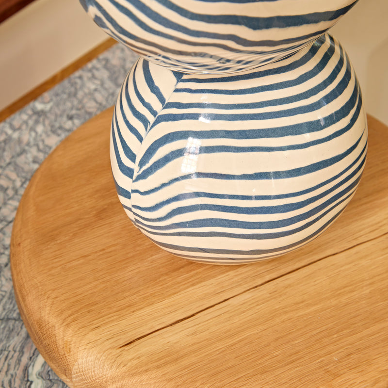 Blue & White Ceramic "TABLE" Table Lamp